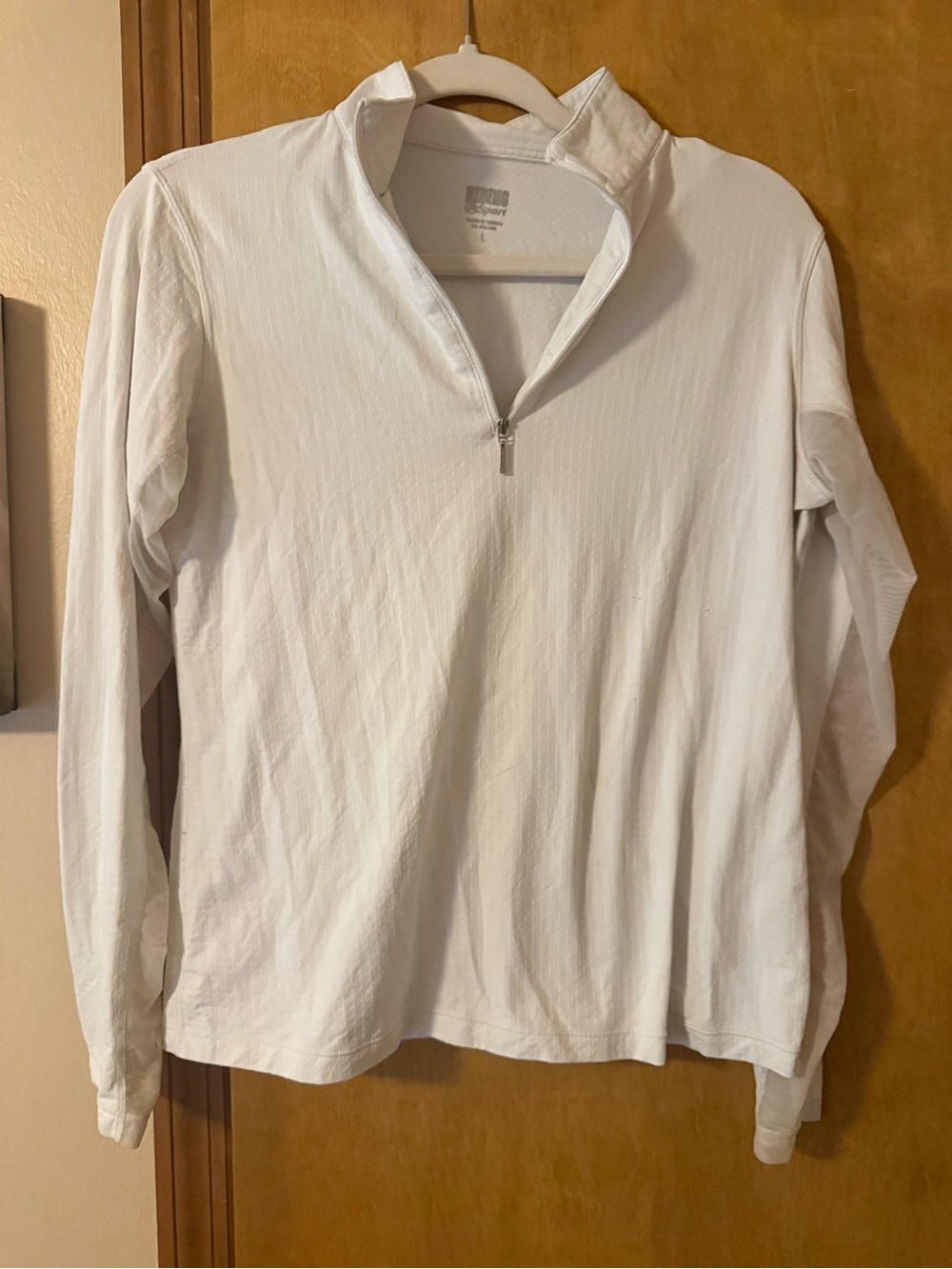 White Riding Sport Quarter Zip